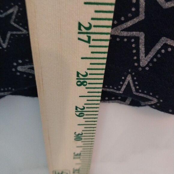 Liz & Me Women's Top 3X Navy Blue Americana Stars 100% Cotton Short Sleeve Tee - Picture 4 of 8